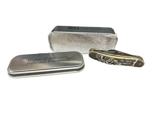 Case XX CHRISTMAS Sowbelly Messer 10606 Naturknochen