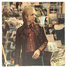 Tom Petty signed Album hard promises autographed beckett loa the heartbreakers