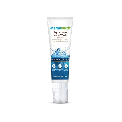 Mamaearth Aqua Glow Face Wash - Hyaluronic Acid for Intense Hydration - 100ml - 第 1/7 張圖片