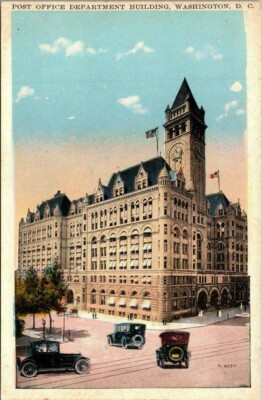 Vintage 1920s Postcard Post Office Department Building Washington DC