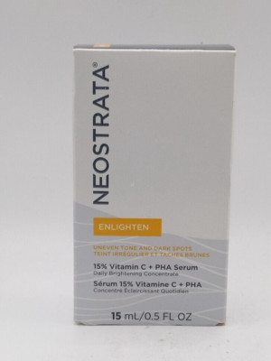 Neostrata Enlighten 15% Vitamin C + PHA Serum 15ml New