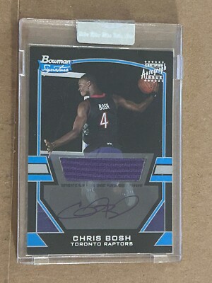 2003 Bowman Signature Chris Bosh Jersey Auto RC 1031/1250 Autograph