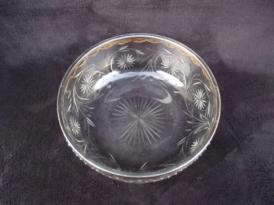 Ancienne Coupe Baccarat cristal taillé monture en argent massif poinçon minerve - Photo 2/4