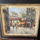 Vintage Original City Landscape Oil Painting signed M Werner — photo 8