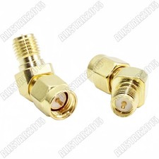 1x RP-SMA Female to SMA Male 45/135 Deg Angle Antenna Connector Adapter For FPV