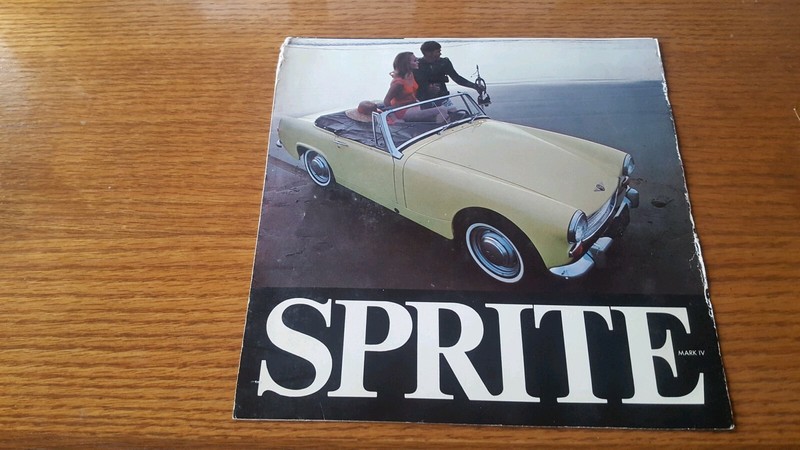 1968 Sprite MK IV Literature Sales Brochure - Pub #52250M - 3/68