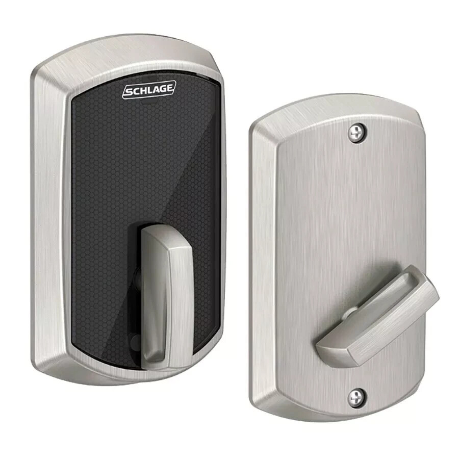 Schlage BE467 GRW 619 Smart Keyless Deadbolt Lock with Control Access-image