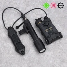 Tactical NGAL Red Green IR Laser Aim Sight Metal M340A M640C MLOK Flashlight