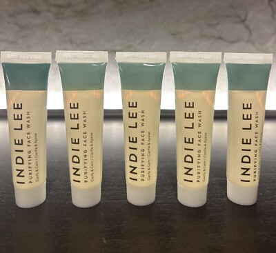 10x Indie Lee Purifying Face Wash Cleanser .5oz / 15ml Mini Size - Lot of 10