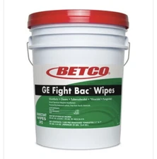 Betco Big Bucket GE Fight Bac Disinfectant Wipes, Fresh Scent, 7" x 11", 1500PK