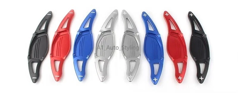 Aluminium Black Paddle Shift Extensions for Audi Steering Wheel Flappy Gear P5bl - Picture 8 of 9