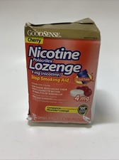 Nicotine Polacrilex Lozenge, 4 Mg Nicotine , Stop Smoking Aid, Cherry Flavor