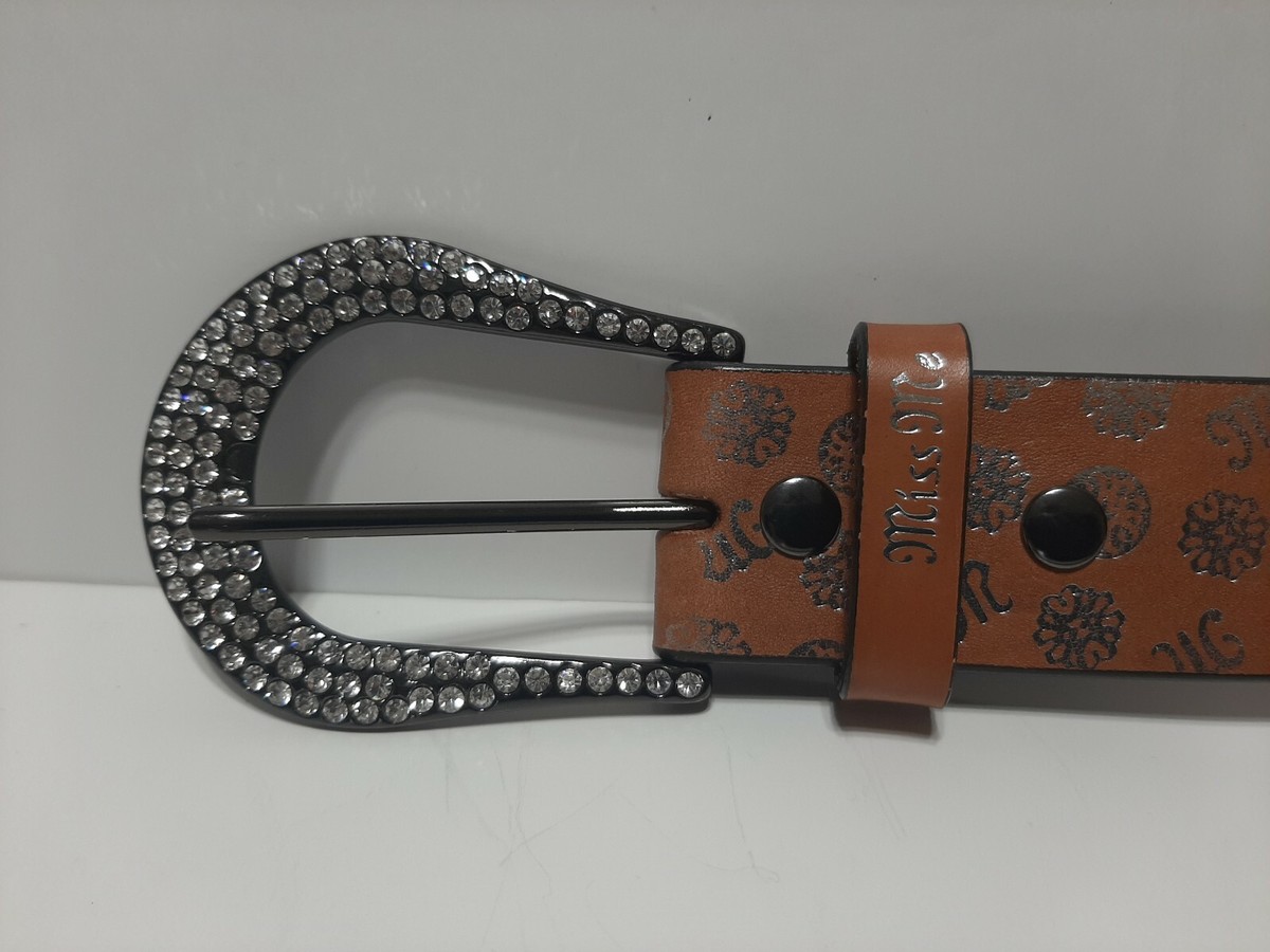 Womens Miss Me Size Small Brown Genuine Leather Belt | eBay display picture 2