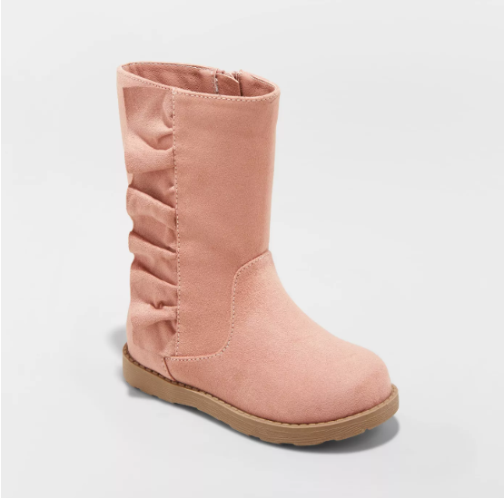 Toddler Girls' Reva Ruffle Boots Cat & Jack™ Pink Little Girls NEW eBay