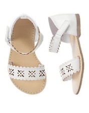 NWT Gymboree Baby Toddler Girl PRETTY POPPY White Sandal Shoes
