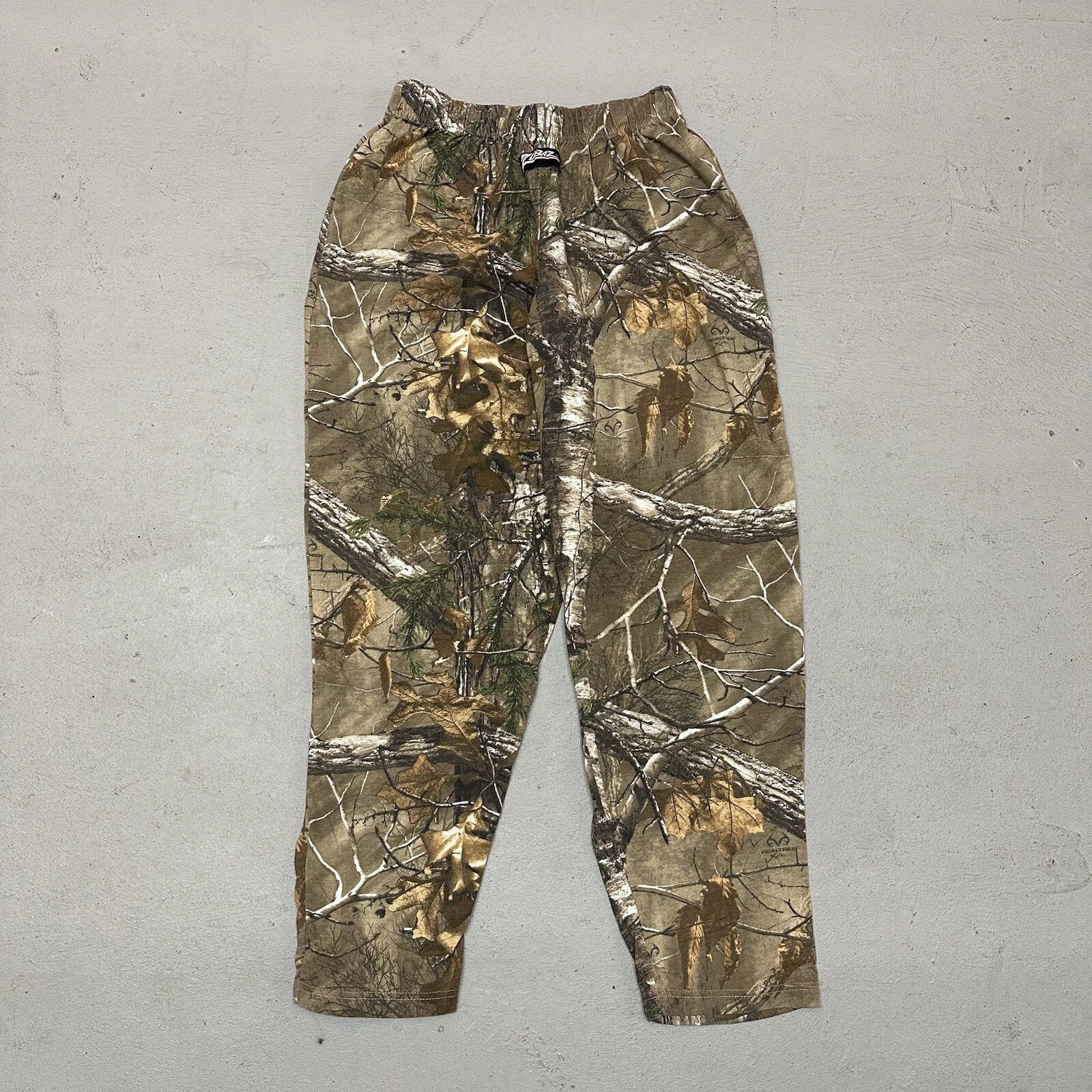 Pantalon de survêtement vintage années 90 véritable arbre extérieur Highland bois baggy camouflage chasse taille M