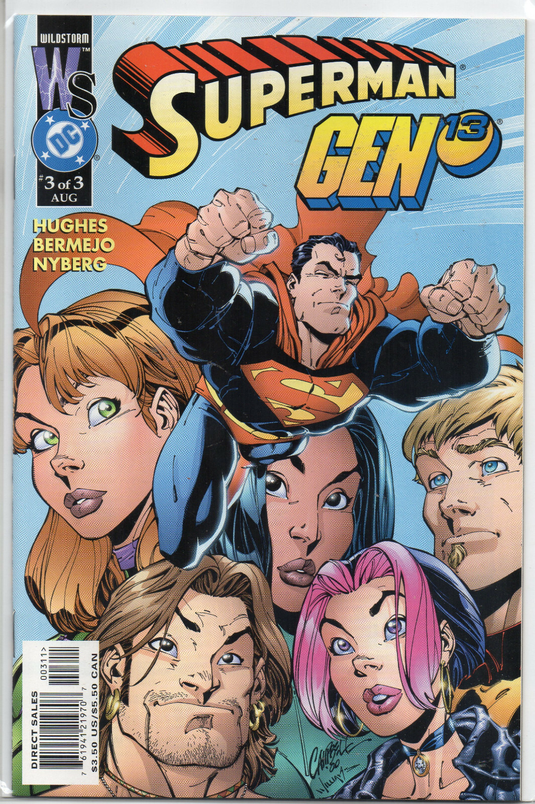 アメコミ　スーパーマン　ジェーン13 Superman/Gen-13 #1 (J. Scott Campbell Variant) Value - GoCollect