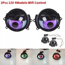 19 Models - Pair Of 3 Color Change Led Devil-style 3d Fog Lights Universal Fit 19 Models - Pair Of 3 Color Change Led Devil-style 3d Fog Lights Universal Fit