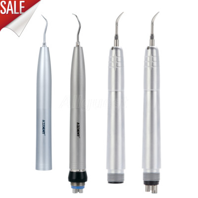 AZDENT Dental Ultrasonic Air Scaler Handpiece 2/4Hole + Scaler Tips