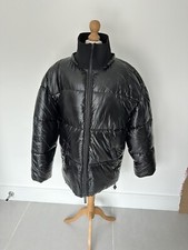 Women’s Ivy Park Black Shiny Quilted Puffer Jacket Size Small (v)