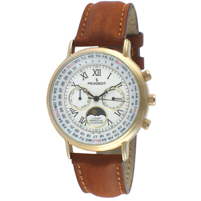 Peugeot Vintage Multi-Function Watch /w Perpetual Calendar & Moon Phase