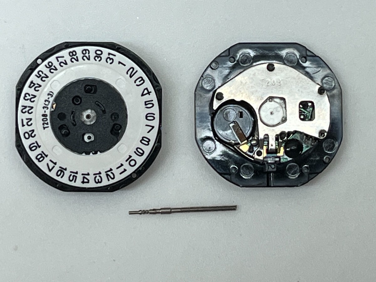 One T 208 Quartz Movement Date at 3 SINGAPORE Watch Repair Parts