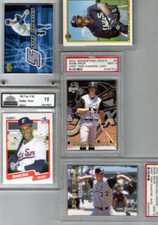 5 CARDS INCLUDING FRANK THOMAS ROOKIE,SAMMY SOSA ROOKIE,2 MARK PRIOR ROOKIES