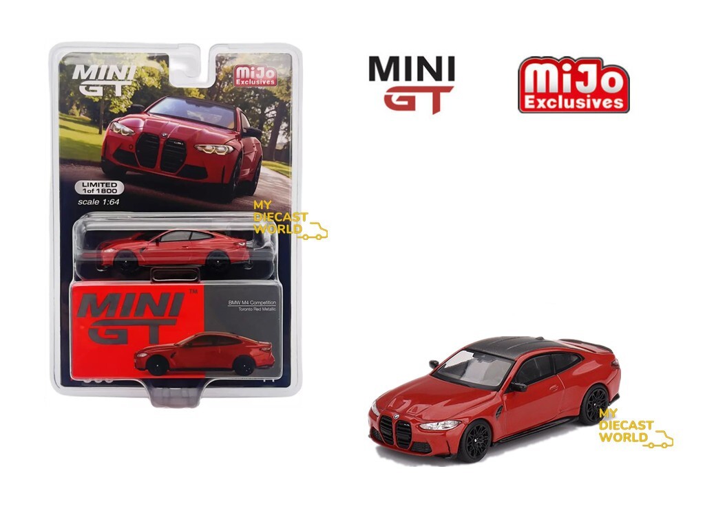 Mini GT 1:64 BMW M4 Competition (G82) Toronto Red Metallic