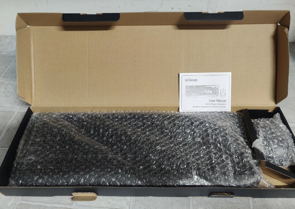 OPEN BOX BÖRND Wireless Keyboard & Optical Mouse NO BATTERIES (Black) - Image 3 of 4