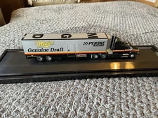 RUSTY WALLACE MILLER Genuine Draft 1995 Limited Edition Race Car Transporter