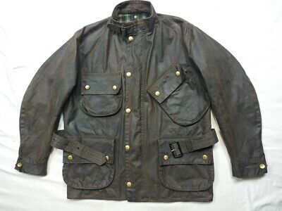 Barbour Oiled Cotton Jacket 90s Vintage INTERNATIONAL NATO Barbour Oiled Cotton Jacket 90s Vintage INTERNATIONAL NATO
