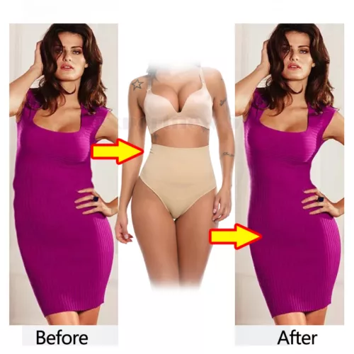 Damen Shapewear Bauchweg Unterhose Mieder String Tanga Miederhose Figurformende - Bild 7 von 29