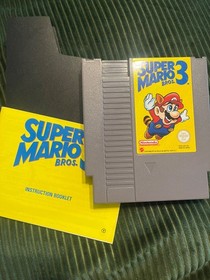 Super Mario Bros 3 NES Nintendo Game - Boxed With Instruction Manual Included