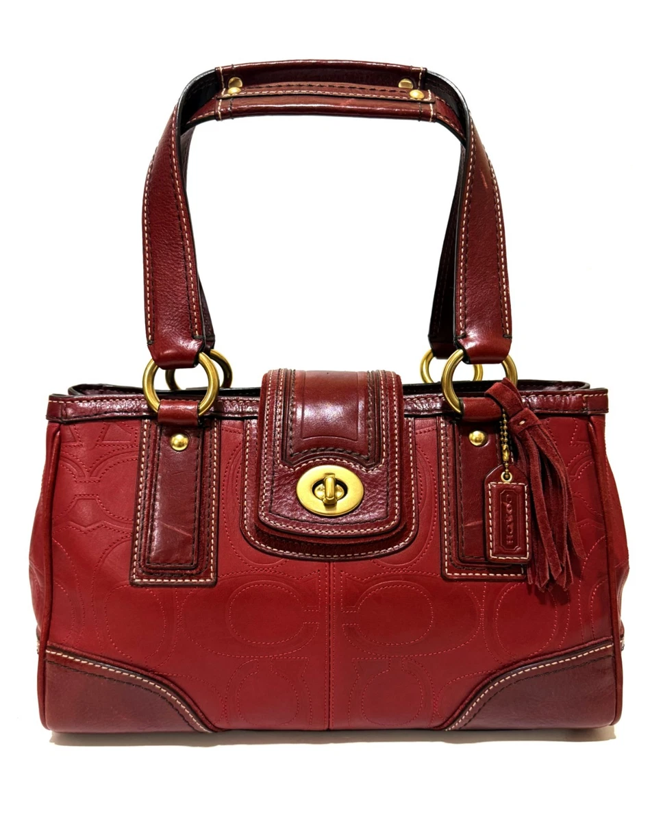 Coach Hampton Turn Lock Satchel/Top Handle Bag Handbags & Bags for
