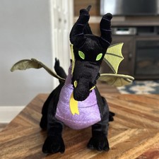 Disney Store Maleficent Dragon Plush 18" Long Sleeping Beauty 60th Anniversary