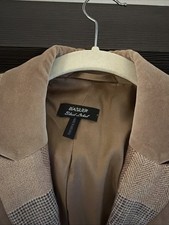 Basler Black Label Cashmere Women  s Blazer Plaid Jacket Size 38F