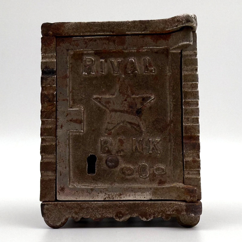 Rival Bank Cast Iron Kenton Bank 1880-1930's Missing Key