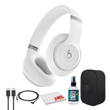 Beats by Dr. Dre Studio Pro Wireless Headphones Matte White Bundle