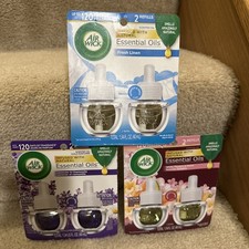 Air Wick Fresh Linen, Lavender, White Flower variety pack Scented Oil Plug In