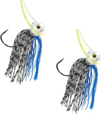 Reaction Tackle Tungsten Scrounger Jig Head for 3/8 oz (2-pack), Blue Shad 