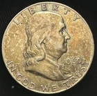1960 Franklin Half Dollar 50c Silver - Beautiful Natural Toning