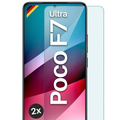 2x Echt Glas für Xiaomi Poco F7 Ultra Panzerfolie HD Handy Premium Displayschutz