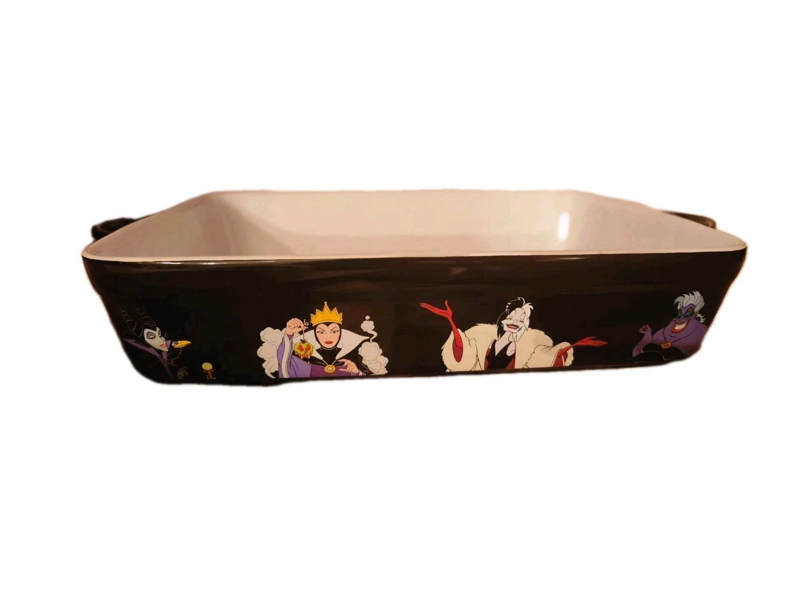 Disney Villains Large Ceramic Baking Pan Rare *new*