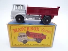 VINTAGE MATCHBOX LESNEY No.3b BEDFORD TIPPER TRUCK IN ORIGINAL BOX 1961 MAROON