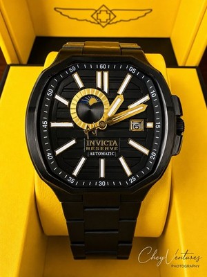 Invicta Reserve Objet D Art Automatic Men's Watch - 45mm, Black (45578)