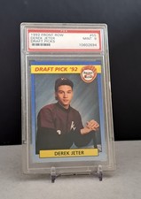 1992 FRONT ROW DRAFT PICKS #55 DEREK JETER YANKEES HOF PSA 9  SCUFFED SLAB READ!