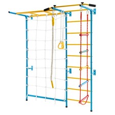 7 in 1 Kids Indoor Gym Playground Swedish Wall Ladder Children Home Climbing Gym