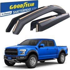 Sun Rain Visors Wind Rain Guards for 2017-2020 Ford F-150 Raptor SuperCrew