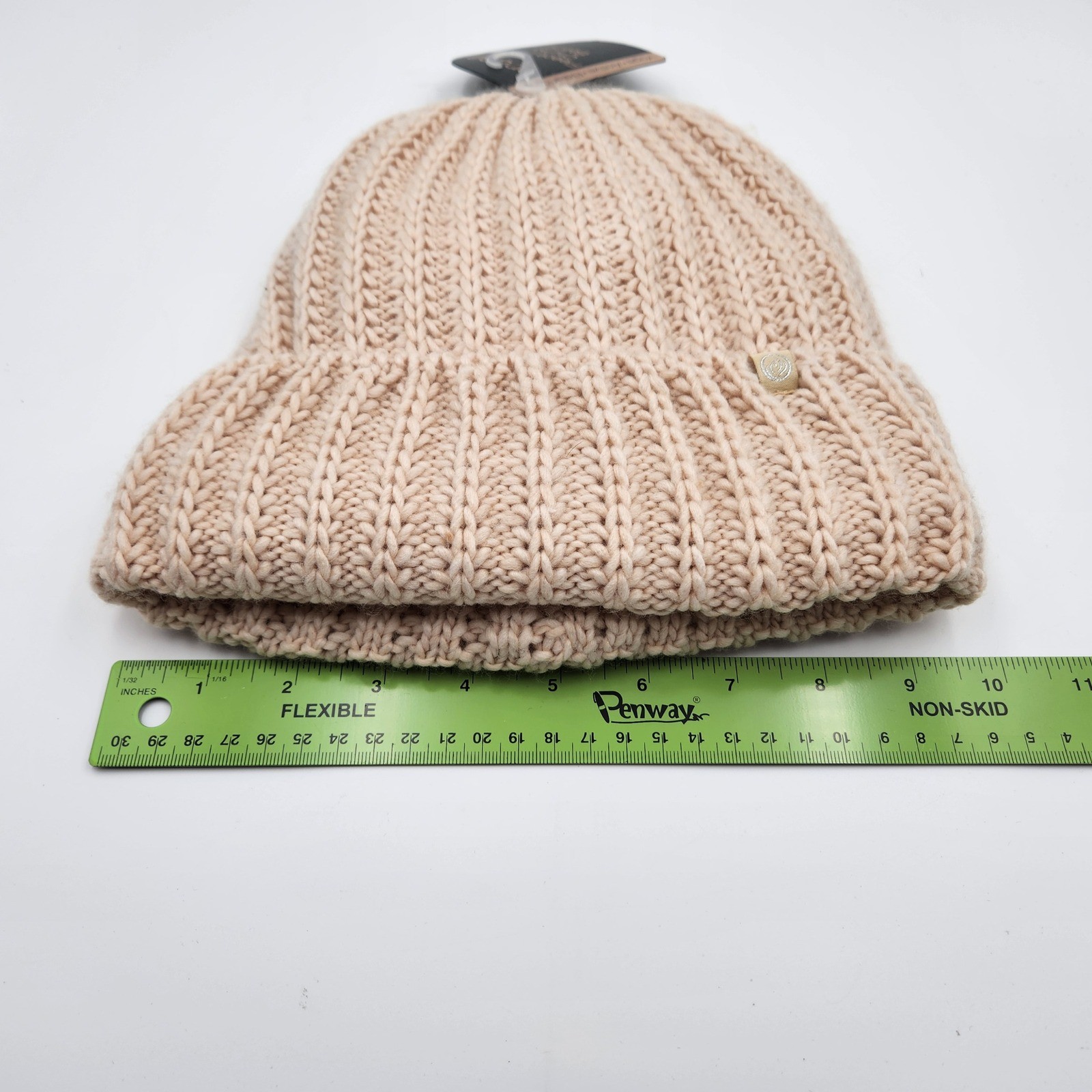 Beanie Hat With Pom Pom & Chunky Beanie Fleece Lined Bundle Winter Warm Hats