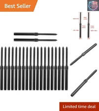 High-Performance Black Hand Swage Lag Screws - Perfect for 3/16" Cable Railings